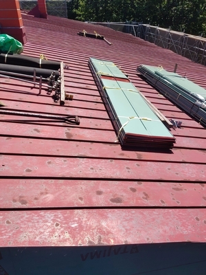 屋根板金の施工